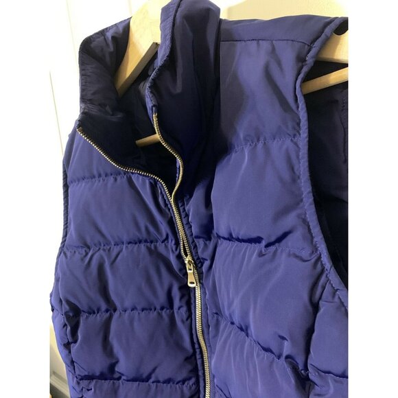 Talbots Blue‎ Button Up Puffer Vest Sz S - Picture 4 of 8
